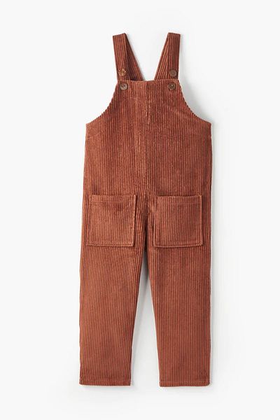 Petit Coral Petıt Coral Velvet Salopet Jumpsuit - Brown
