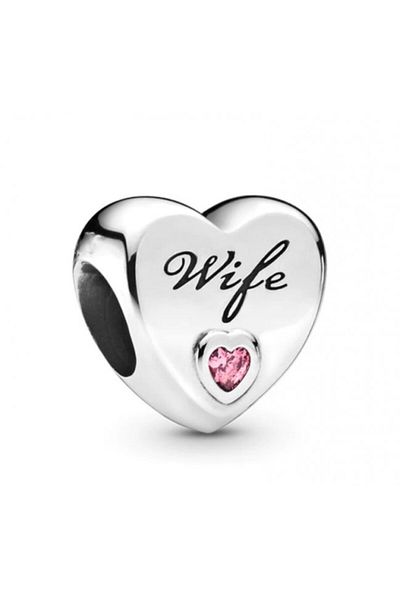 Kelan S925 plated talisman charm – I Love My Wife, romantic gift for wife