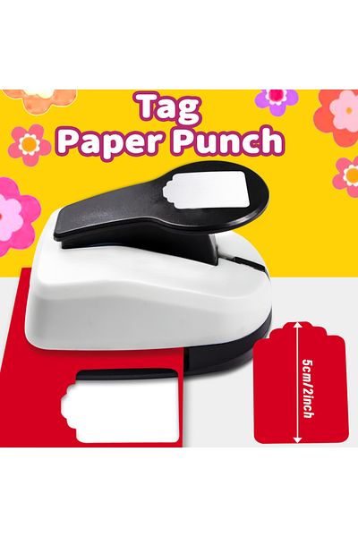 Choice 1 black Craft Hole Punch Puncher Tag Tab Punch Puncher Hole Paper Cutter Label 2 inches