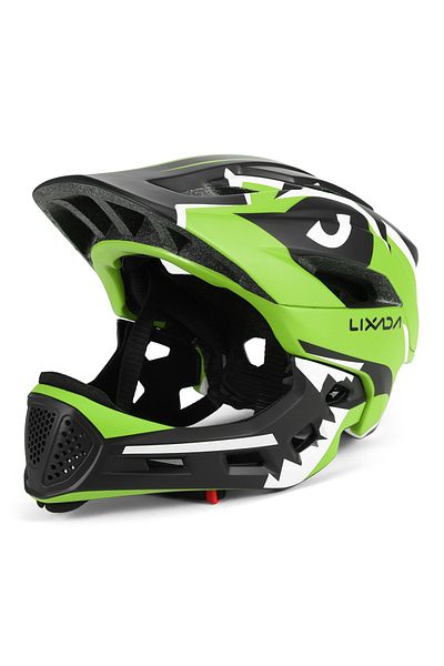 Choice Green Kids Detachable Full Face Bike helmet Children's Sports Child Cycling mtb Motorcycle Skateboar