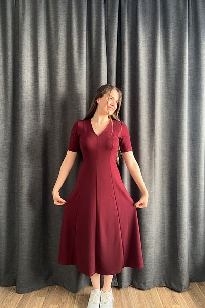 Sorridi V-Neck Short Sleeve Modal Dress