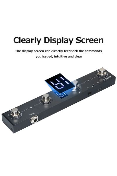 Choice M-VAVE Chocolate Schokolade BT Rechargeable 4 Buttons MIDI Controller Pedal APP Control with Wire...