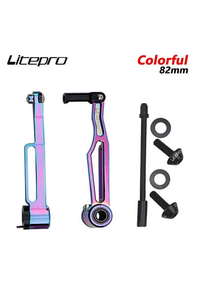 Choice Colorful 82mm Litepro Folding Bike V Brake Short/Long Arm 82mm/108mm Clamp 412 CNC Ultra Light Bicy