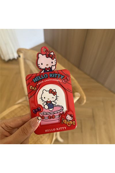 Miniso Hello Kitty Kawaii Cartoon Red Hello kitty 3Inch Card Holder Cute Girl Kuromi Cinnamoroll Idol Photo