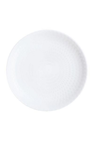 Luminarc Pampille Dishwasher and Microwave Safe Tempered Glass Dessert Plate White 19cm