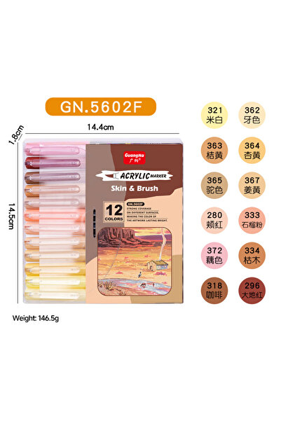 Choice أقلام تلوين ناعمة من AngelMark Skin Tones، 12 لونًا لرسم بورتريه رجل