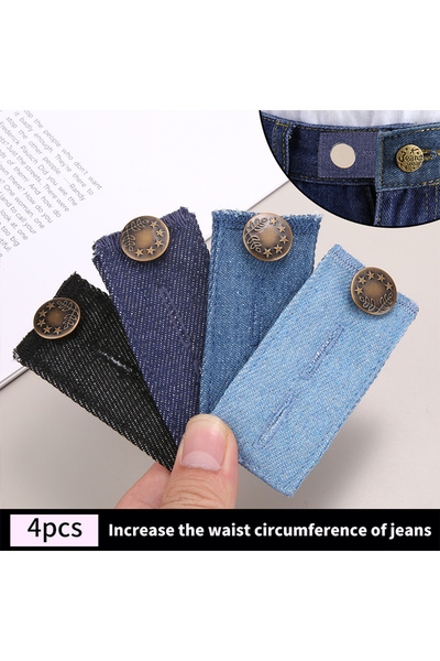 Choice4 mixed4pcs 4 Extension Butt for Pant Long Buckle Hook Stretch Adjustme...