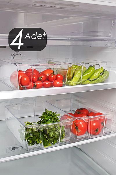 Porsima Refrigerator Organizer Inner Cover Organizer Refrigerator Basket Storage Container