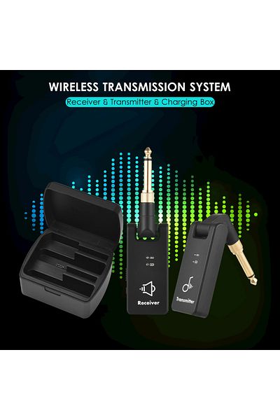 Choice M-VAVE WP-8 Wireless Transmission System Electric Guitar Receiver & Transmitter Built-in Battery ...
