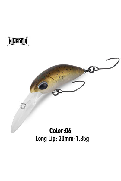 Kingdom طُعم صيد أسماك ميني ميناو من كينجدوم، 30 مم، 1.85 جم، لون 06، 1.7 جم،...