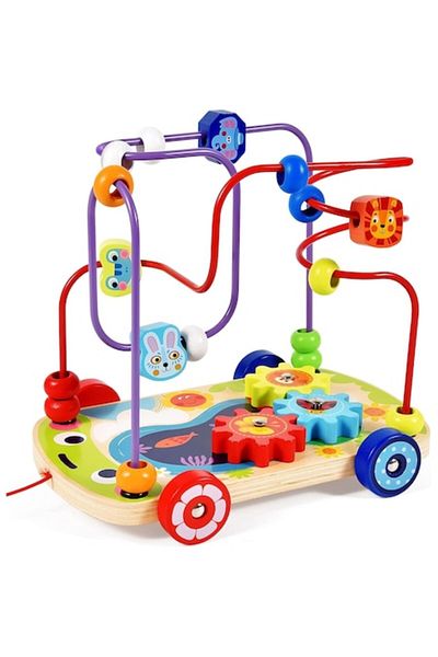 Star Master Jucarie motrica de tras Labirint cu Bile, Roti Zimtate, Animale