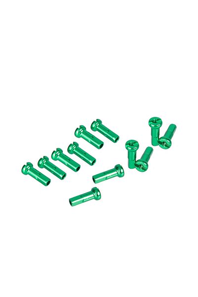ZTTO Green 12pcs ZTTO Bicycle Nipples 14G 2.0 14mm 2.0mm High Strength Aluminum Alloy Spokes Black Red Bl