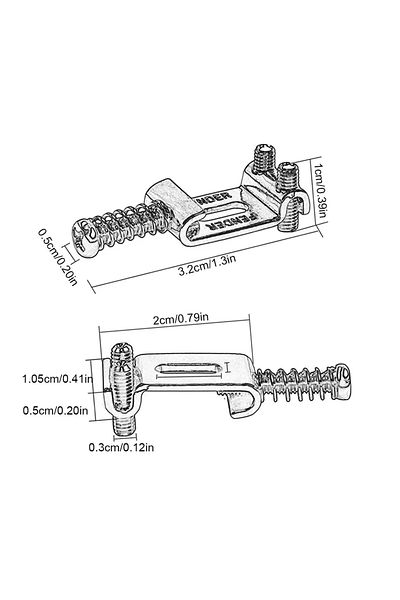 Choice Roller Tremolo Bridge Saddles 6pcs W/wrench - Precision Zinc Alloy For Fender Strat/tele/st Ele...