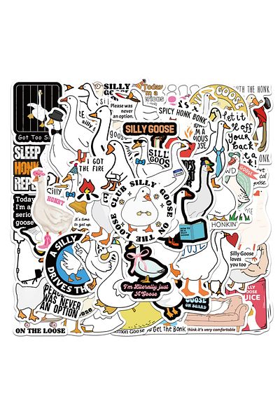 Choice 50PCS 50PCS Funny Silly Goose Stickers Exquisite Handbooks Material Phone Cases Laptop Suitcases Wat