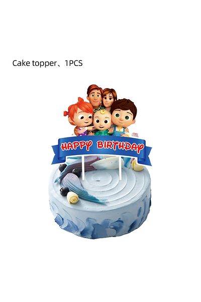 Disney 1pc Tablecloth Cartoon Jjmelon Birthday Party Decoration Tableware Set Banner Balloon Background Par