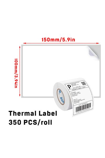 Choice 500 Sheets 500/350 Sheets 4"x6" Thermal Label Paper 100x150mm Adhesive Stickers For Thermal Shipping