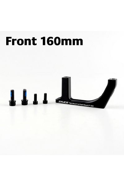 Choice F160 ZRACE Flat to Post Mount Brake Adapter, Front and Rear, 140mm / 160mm