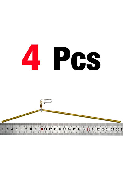 Choice 4 قطع MNFT 4 قطع دعامات توازن أنبوب نحاسي لصيد الأسماك البحرية 25 سم ط...
