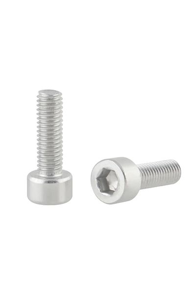 Choice 2pcs silvery 2pcs Bicycle Bottle Cage Screw M5 Aluminum Alloy Cycling Water Bottle Holder Bolts Hex
