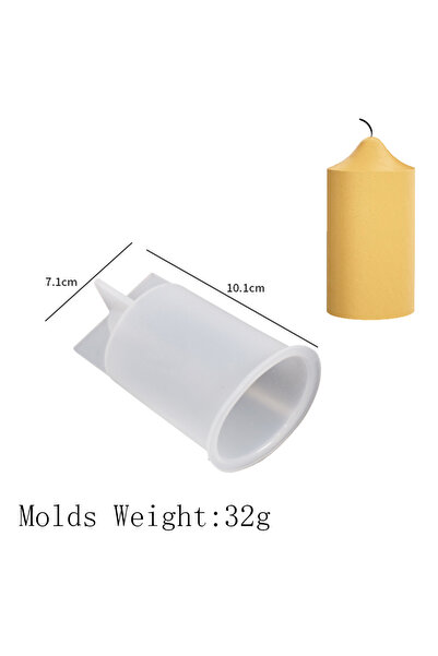 Choice5 P Cylinder Silicone Candle Mold DIY Stripe Candles Dinner Ornament Ma...