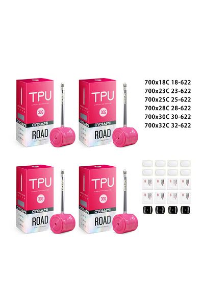 Choice Presta Valve 700c 45mm 18-32C 4 pcs Stainless Steel Valve Higher Quality CYCLAMI French FV Presta TP