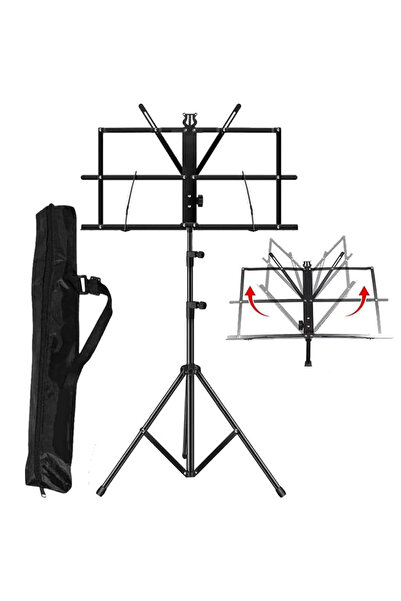 Choice G-MARK Music Stand Dual-Use Folding Sheet Desktop Book Portable And Li...