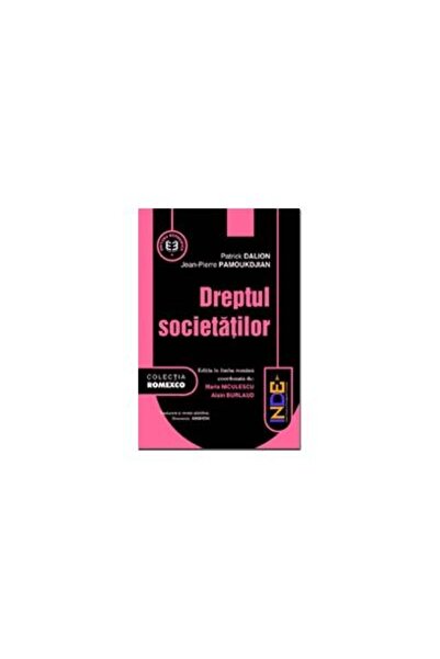 Editura Economica Dreptul societatilor, Patrick Dalion