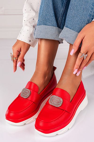 Lush Fashion Mocasini Dama din Piele Ecologica