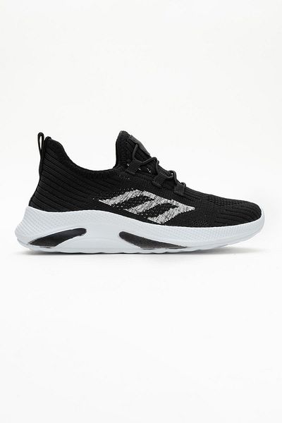 CCWAY AYAKKABI Tricotaj Pantofi Sport Copii 31-35 NEGRU ALB