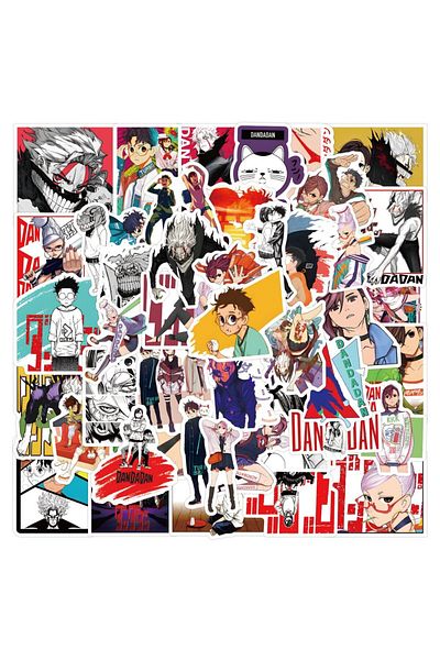 Choice 55PCS Anime Cartoon DANDADAN Graffiti Stickers for Bicycle Hand Account Pencil Case Decals