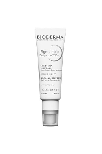 Bioderma Pigmentbio Îngrijire zilnică - SPF50+ Cremă anti-pete, protecție solară iluminatoare, vitamina E și C 40 ml