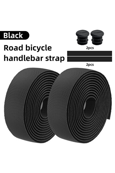 Choice شريط مقود دراجة طريق أسود بتصميم مستوحى من سيارة موتسوف، مصنوع من البو...