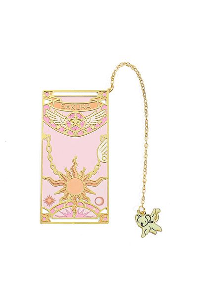 Miniso SQ0524 Anime Sakura Bookmark Card-Captor Classic Cartoon Fans Collection Exquisite Metal Bookmark Pa