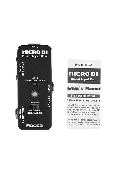 Choice MOOER MICRO DI Cabinet Simulator DI Box Direct Input Box Pedal Full Metal Shell Effect Pedal Make...
