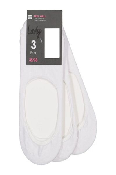 HTC SOCKS 3 Pack Women's Silicone Ballet Socks Cotton Anti-Sweat Invisible Socks
