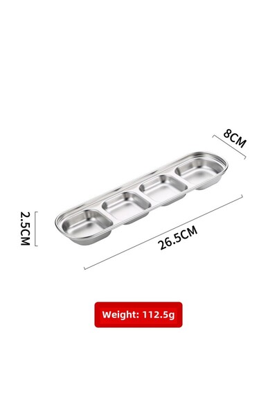 Choice طبق صلصة من الفولاذ المقاوم للصدأ للتخييم في الهواء الطلق مربع الشكل ب...