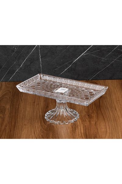 TOHFAT-AL MAIDAH Small Dior rectangular serving plate with base