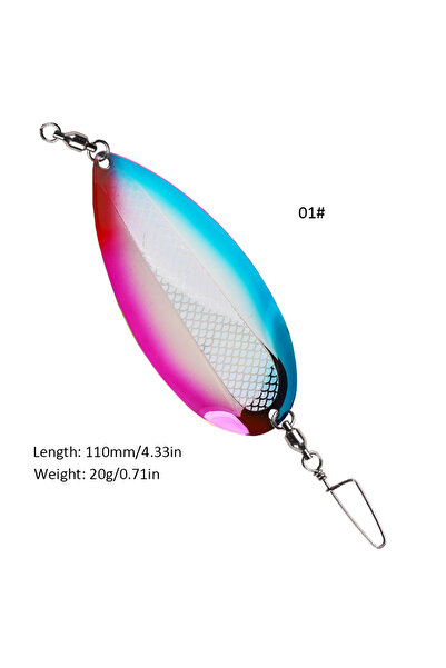 Choice ملعقة صيد من الفولاذ المقاوم للصدأ Jet Dodgers مقاس 110 مم ووزن 20 جرا...