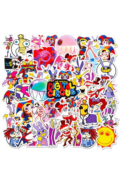 Choice 50PCS Cartoon The Amazing Digital Circus Waterproof Graffiti Stickers for Helmet Bicycle Hand Acc...