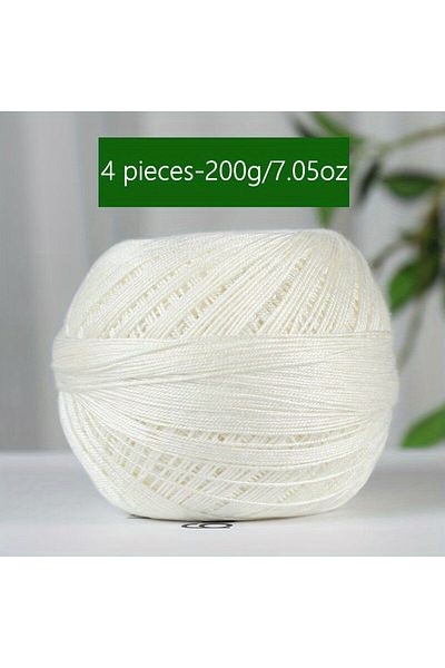 Choice 01 1PC Premium Mercerized Silk Lace Yarn Bundle-Soft, Durable, Vibrant Colors for DIY Knit & Crochet