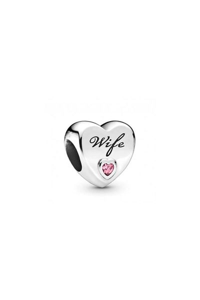 Kelan S925 plated talisman charm – I Love My Wife, romantic gift for wife