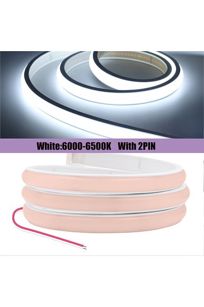 Choice 12V 4M White 2PIN 12V 24V 320Leds/M COB Neon Strip Waterproof 3000K 4000K 6000K Home Decor High Brig