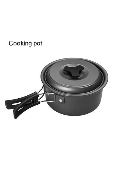 Choice Cooking Pot Camping Cookware Set Aluminum Nonstick Portable Outdoor Tableware Kettle Pot Cookset Co