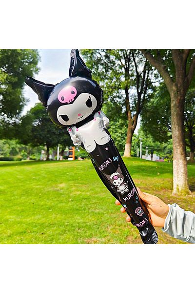 Miniso Other Style2-10pcs 10pcs/set Sanrio Hello Kitty Kuromi Melody Balloon Stick Foil Balloons Set Girl H