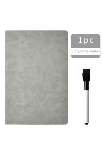 Choice الخيار 2: دفتر ملاحظات سبورة بيضاء قابل لإعادة الاستخدام بحجم A5 مع قلم سبورة بيضاء مجاني وقطعة قماش للمسح أسبوعيًا