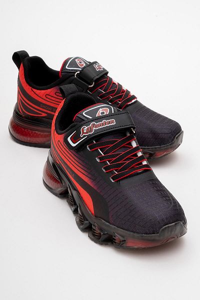 CCWAY AYAKKABI Pantofi sport Anorak pentru copii 31-35 NEGRU ROȘU