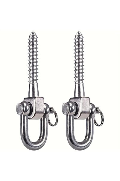 Choice مجموعة من 2 خطاف أرجوحة معدني شديد التحمل ومقاوم للصدأ لأكياس الرمل لل...