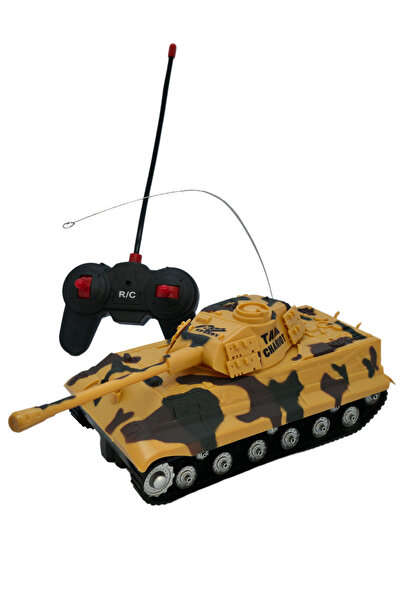 RAF Store Pilli Sesli Işıklı Full Fonksiyon Uzaktan Kumandalı Tank Leopar Barış Elçisi 20 Cm 27 Mhz