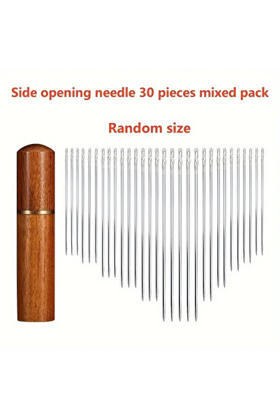 Choice1 إبرة خياطة يدوية من الفولاذ المقاوم للصدأ ذات ثقب جانبي 30 قطعة من ال...