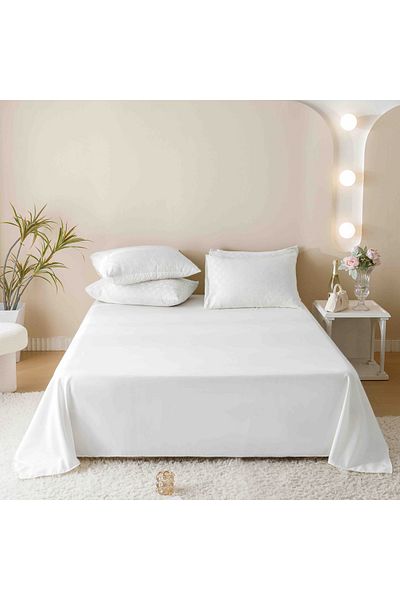CHIRASO CHIRASO Jacquard & Finet Linen, Sheet 230x250cm, Duvet Cover, 4 Pillowcases
